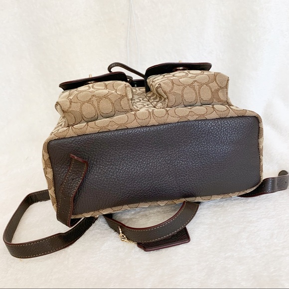 NWT Authentic Coach Double Pocket Sign Backpack - Picture 8 of 8